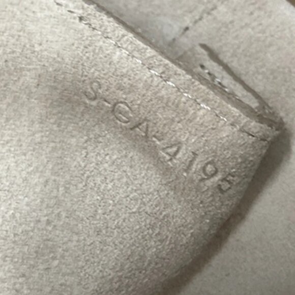 CELINE Logo Belt Bag Mini 2Way Shoulder Hand Bag Leather Beige GHW Italy 42RF556 - Picture 7 of 15